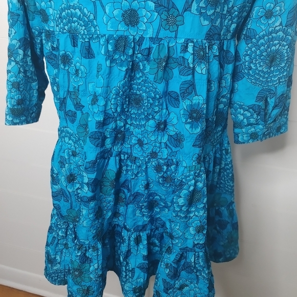 Zara Blogger Favorite. Tiered Baby Doll Mini Dress. - Picture 10 of 16